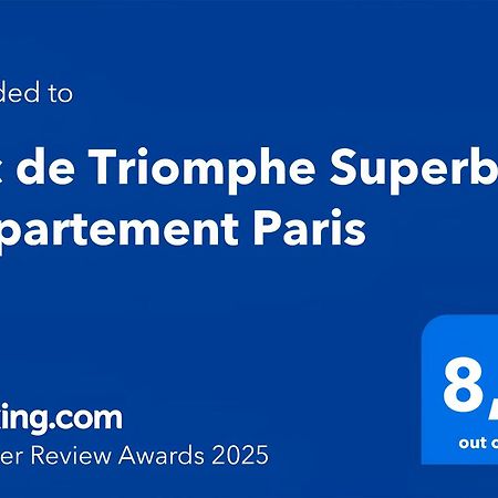 Arc De Triomphe Superbe Appartement Paris Free Netflix 外观 照片